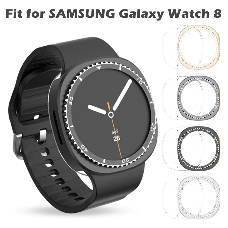 

Чехол-чехол для Samsung Galaxy Watch 8, 40 мм, 44 мм, защитный жесткий бампер, защитный чехол Galaxy Watch 8, без стекла