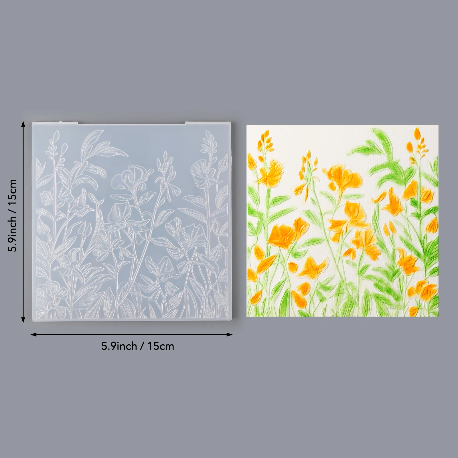 Sweet Pea Meadow 3D-Prägeordner für Kartenherstellung und Scrapbooking – robuster Kunststoff, einfache Prägung – perfekt 2025, heiß
