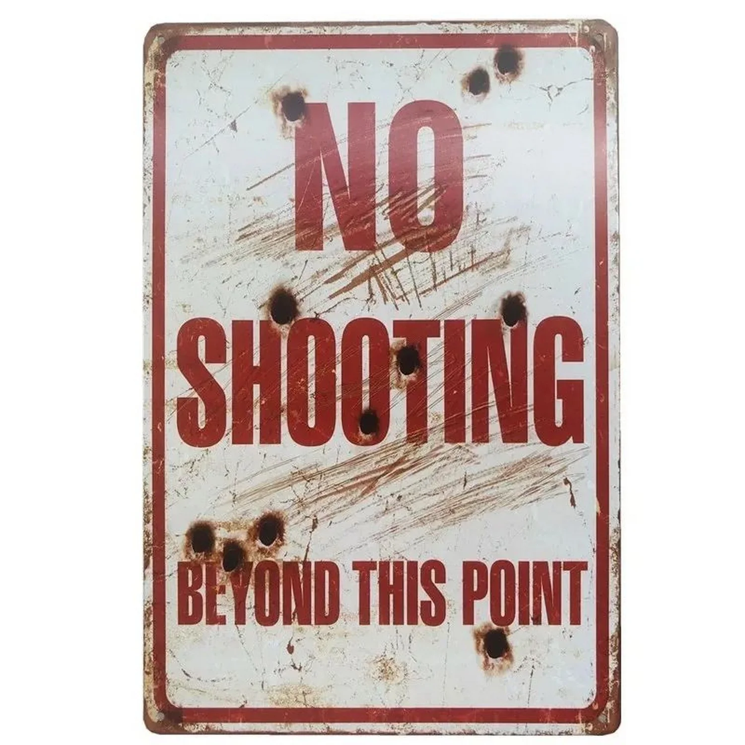 Warning Do Not Enter Metal Tin Sign 5