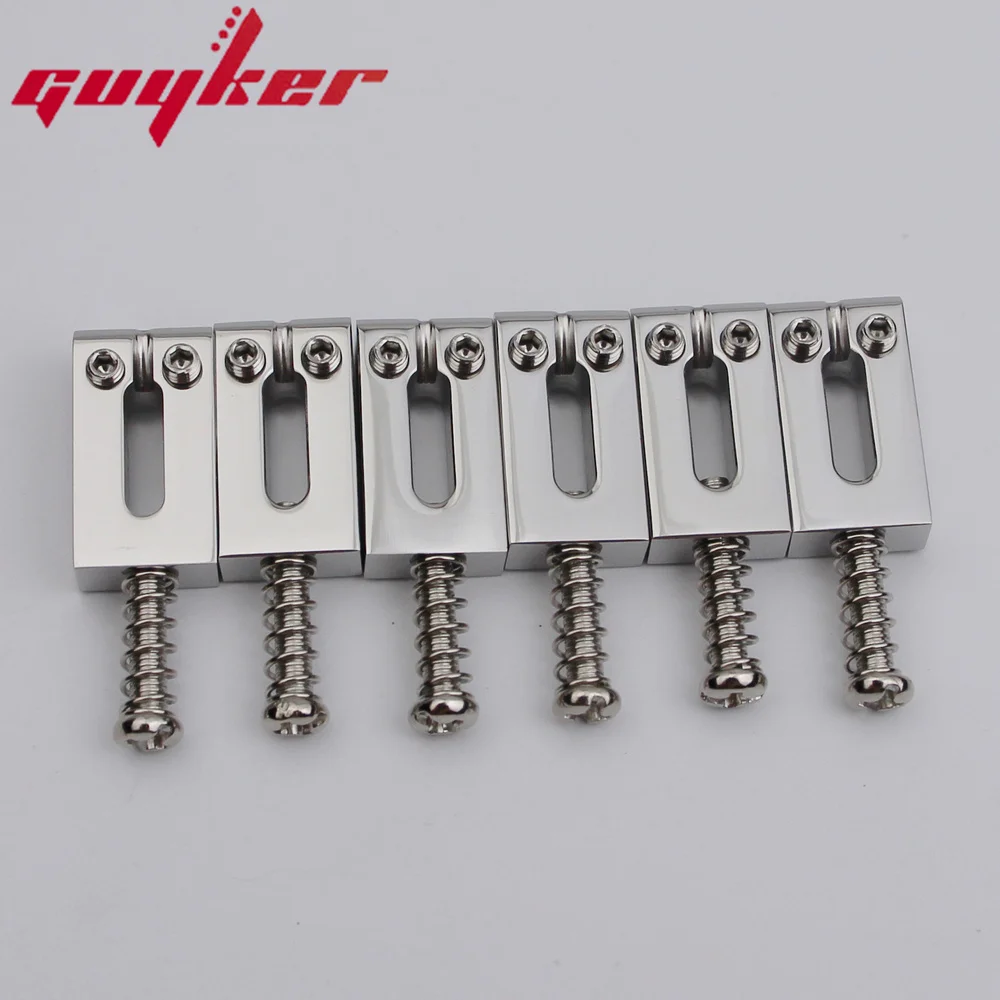 New 10.5MM 10.8MM Brass Plating Modern Guitar Tremolo Bridge Saddles For ST Electric Guitar