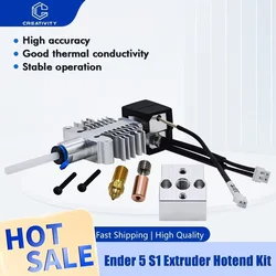 New Arrival Ender 5 S1 Extruder Hotend Kit Replacement High Temperature High Speed Complete Nozzle Hot End Kit 3d printer parts