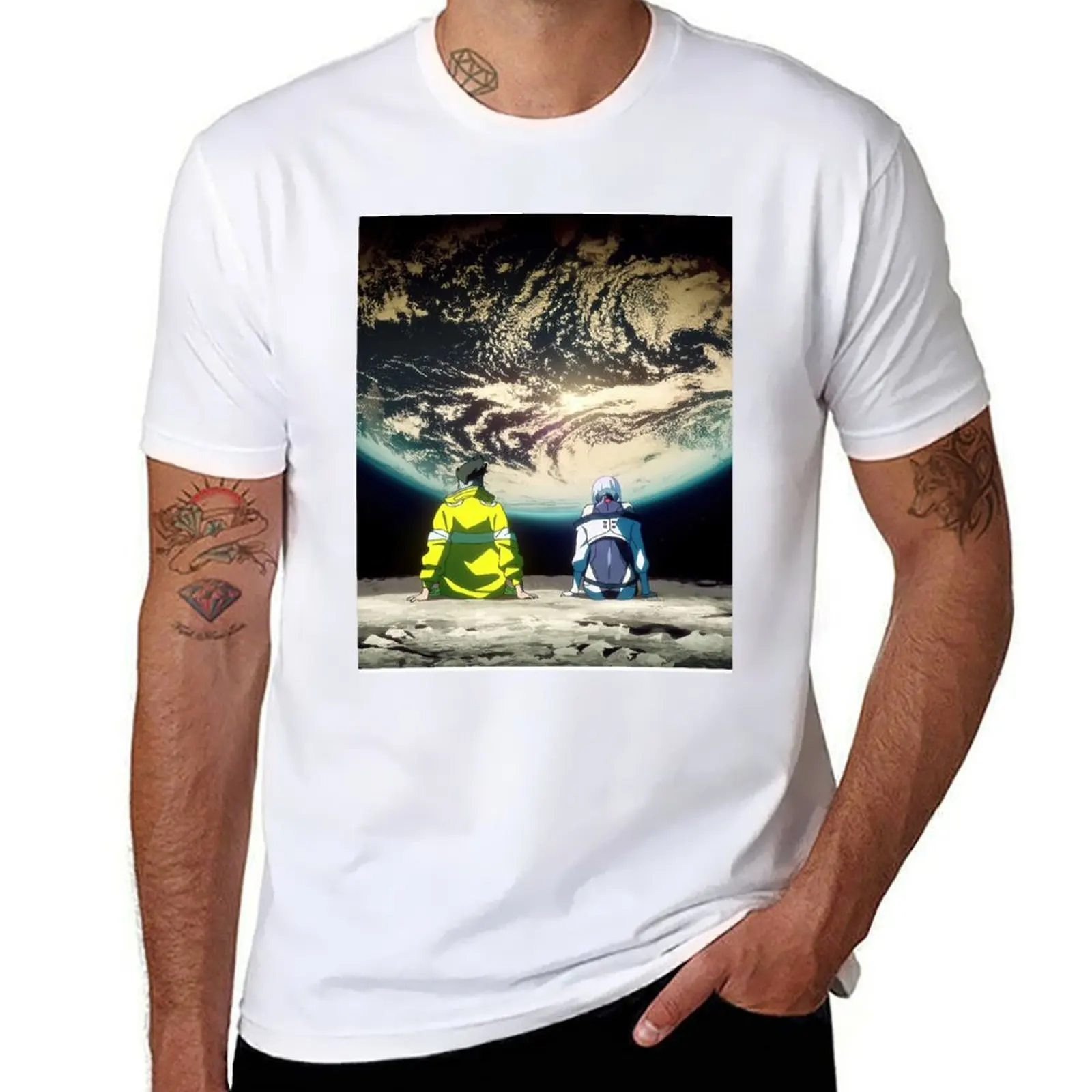 

lucy and david on the moon T-Shirt t shirt man cotton essential t shirt man graphic t shirt T-Shirt