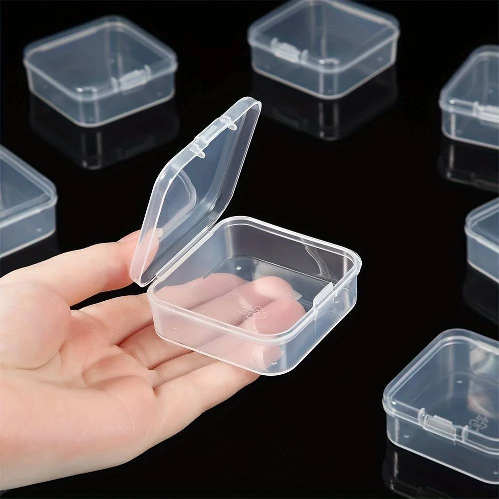 12/15/20/30 Grids DIY Beads Diamond Paint Crafts Transparent Plastic Storage Box, Art Embroidery Jewelry Accessories Box