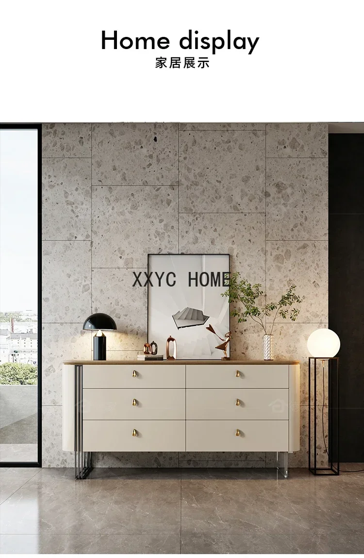 Chest of Drawers French Entry Lux Three-Bucket Cabinet Chest of Six Drawers Solid Wood Chest of Drawers Entrance Cabinet