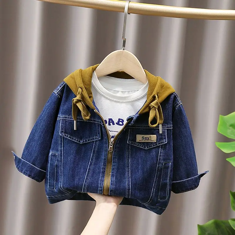 

Spring Kids Baby Boy Girls Denim Jackets Long Sleeve Jean Coats Outerwear Autumn Clothes