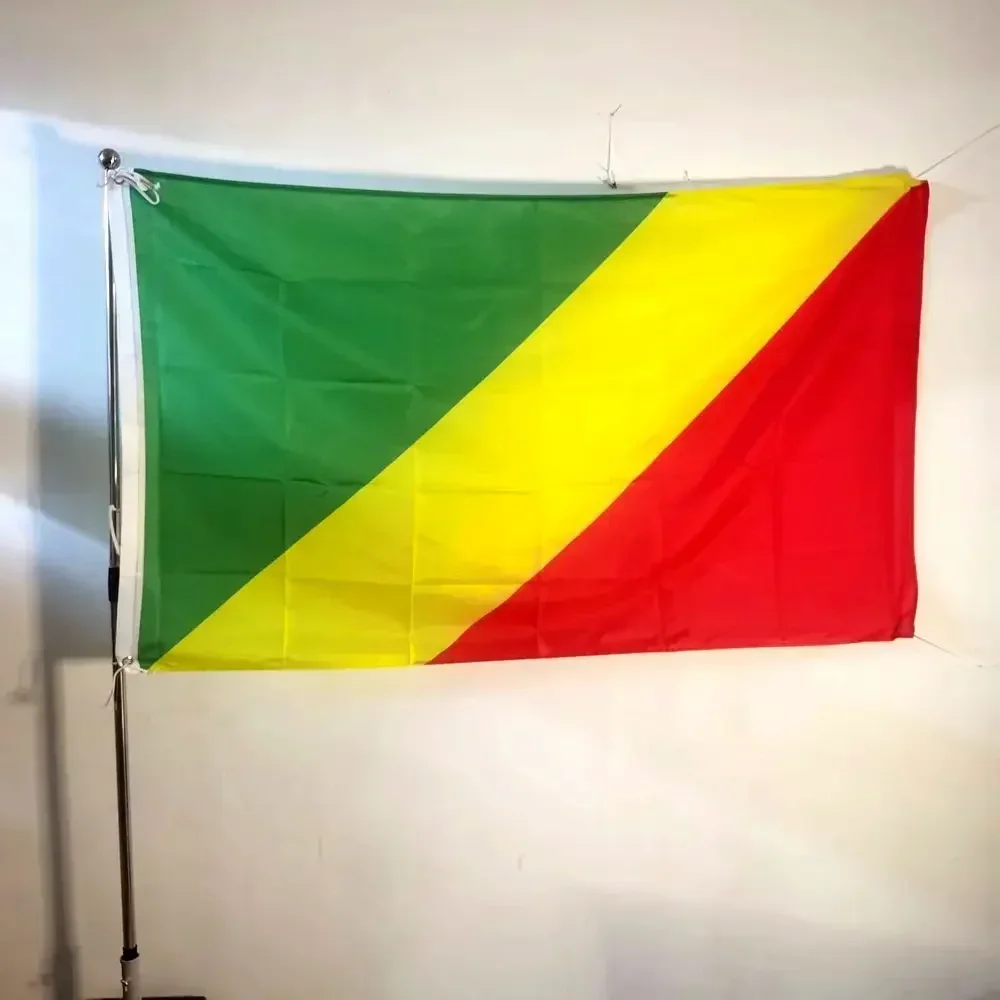 

Флаг Конго для внутреннего и наружного украшения, флаг 90x150 см, полиэстер