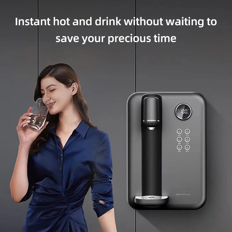 آلة أنابيب مياه مثبتة على الحائط ، آلة شرب منزلية ساخنة فورية ، موزع ذكي ،
