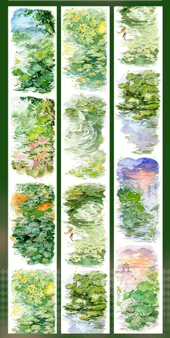 1 Loop Washi Pet Tape Prov Shine Series, Jordgubbsbjörn, Serendipity, Time City, Flytande ljus, Time Street • Jade eller smaragd 10 best sales jordgubbs-washitejp - №9