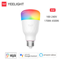 Yeelight Smart LED Bulb W3 8W E27 100-240V 1700-6500K RGB Dimmable Voice Control for Mijia Mi Home OK Google Alexa IFTTT YLDP005