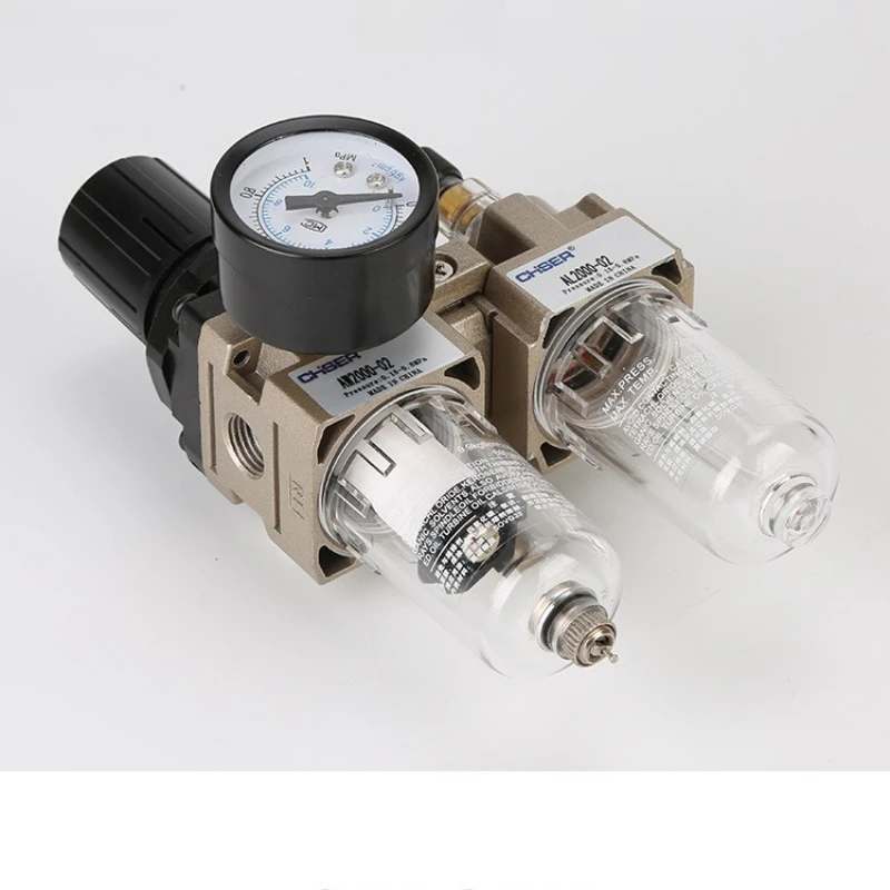 

Industrial FRL Unit 2-in-1 Air Filter Regulator Lubricator SMC Type for CNC Tools & Pneumatic Machinery