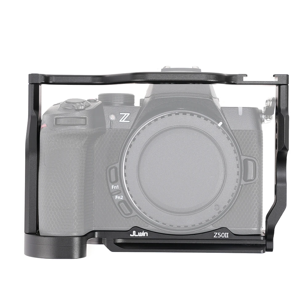 

FOTGA Camera Cage Aluminum Alloy Video Cages For Nikon Z50II Mirrorless Camera with Cold Shoe Mount 1/4in & 3/8in Screw Holes