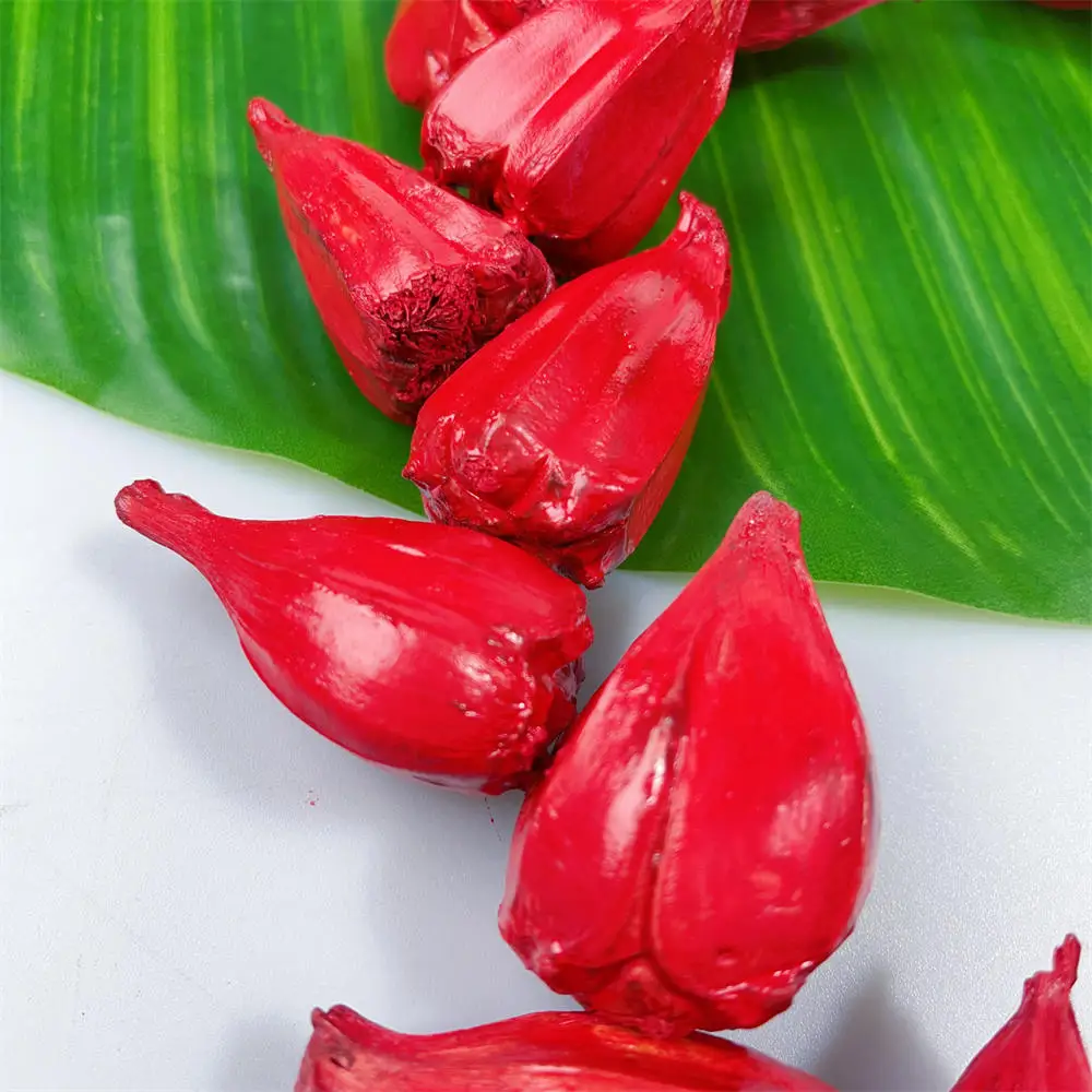 Collana da donna di nuovo arrivo Collana tradizionale samoana naturale fatta a mano rossa Ula Fala Collana di gioielli chic polinesiano da 20 pollici