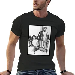 Sweat Plus Sizes Quick Drying Mens Graphic T-shirts Pack Vintage Tom of Finland - Frisky Duo T-shirt Clothing Oversized Funny