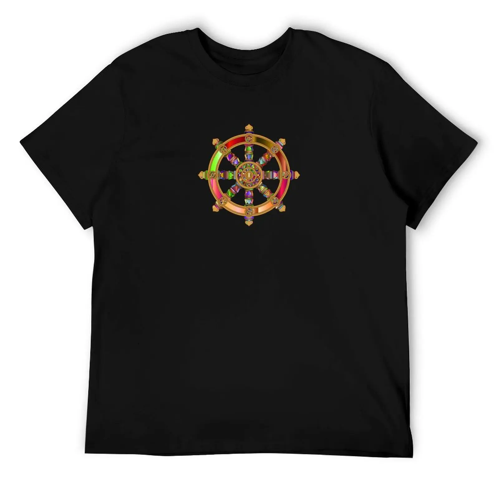 

Buddhist dharma wheel prismatic T-Shirt t shirt personalised man t shirt designer T-Shirt