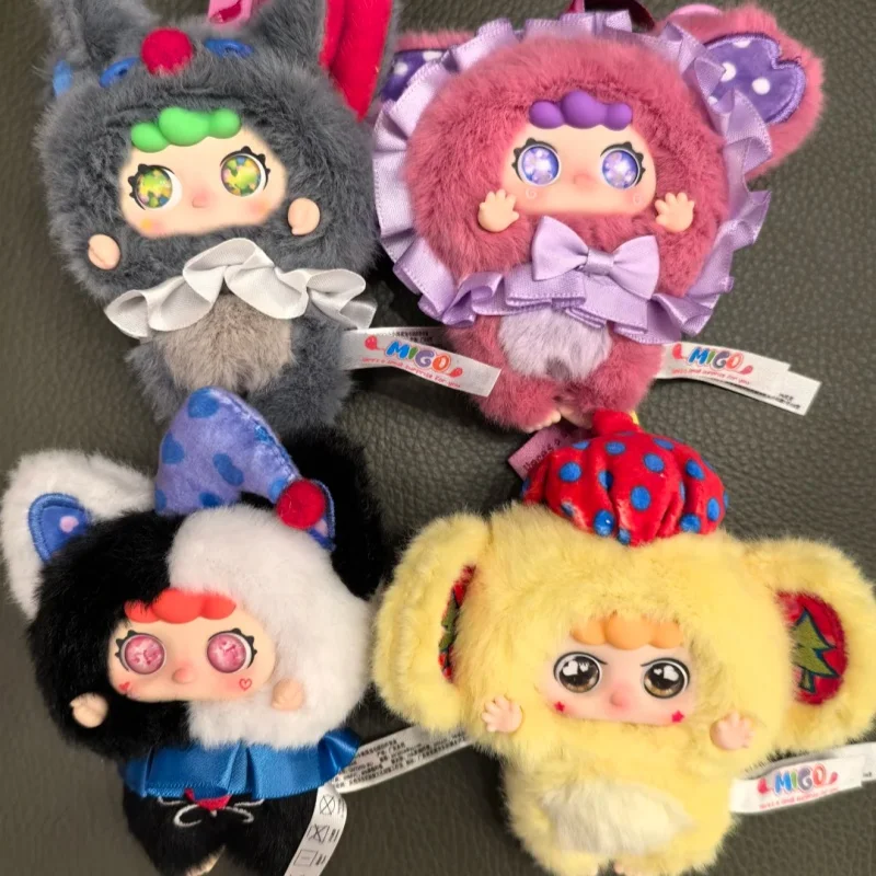 [التأكيد] حقيقي بقعة Migo Little Troublemaker سلسلة أفخم صندوق أعمى المد اللعب لطيف دمية حقيبة يد قلادة هدية للأصدقاء