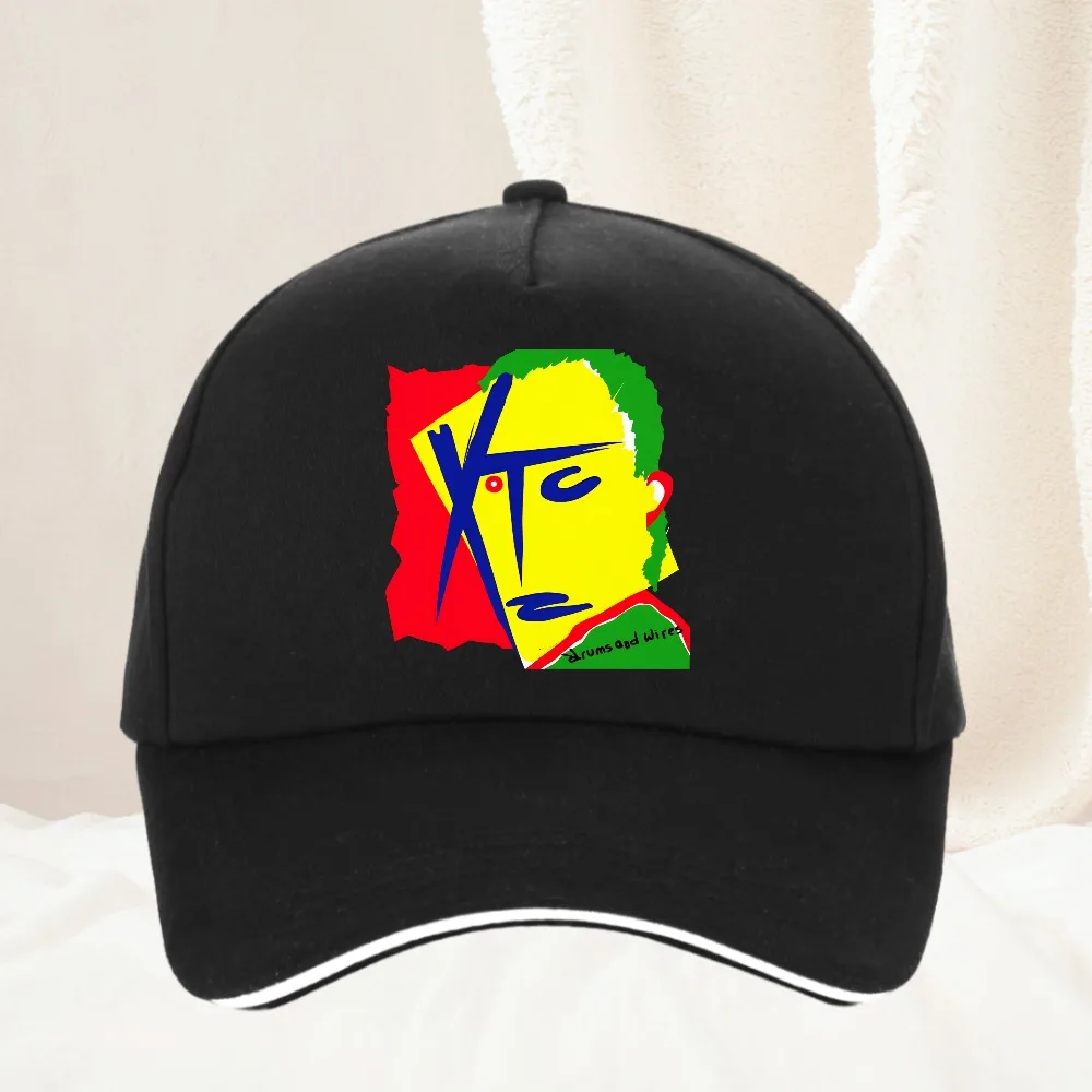 XTC Drums and Wires New Wave Rock Music Gift Black Baseball Cap Fashionable and Casual man Adjustable Sports Hat