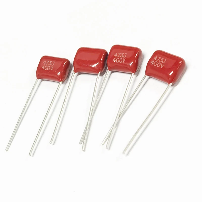 40pcs 400V CBB Capacitor 104 105 223 224 334 473 474 684 0.1UF 0.47UF 1UF Polypropylene film capacitors kit P7.5mm/10mm/15mm