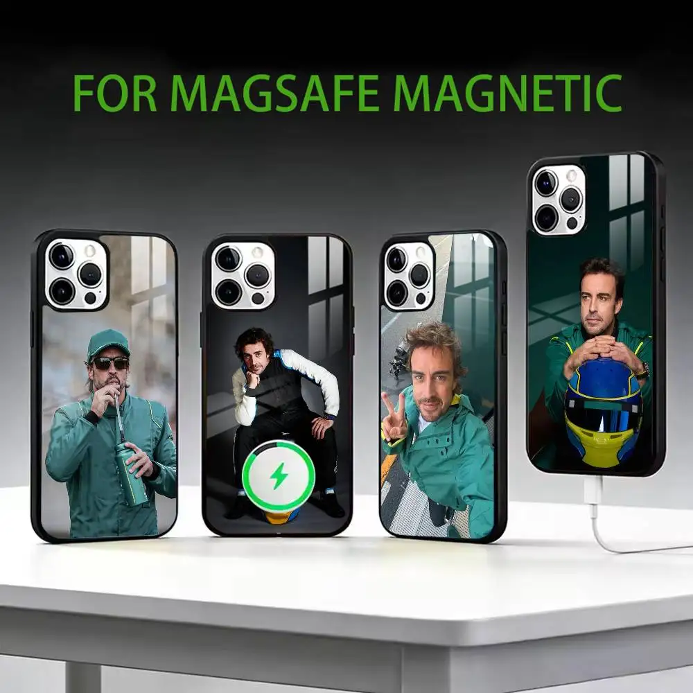 

Spain F-Fernando A-Alonso FA Phone Case For iPhone17,16,15,14,13,12,11 Plus,Pro Max Magnetic For Magsafe Wireless Charging