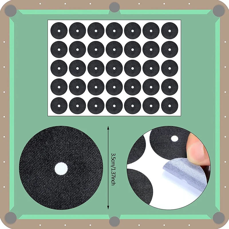 105 Pcs Pool Table Marker Dots Billiard Spot Stickers Snooker Spot Billiard Table Marker Dots Pool Ball Position Marker