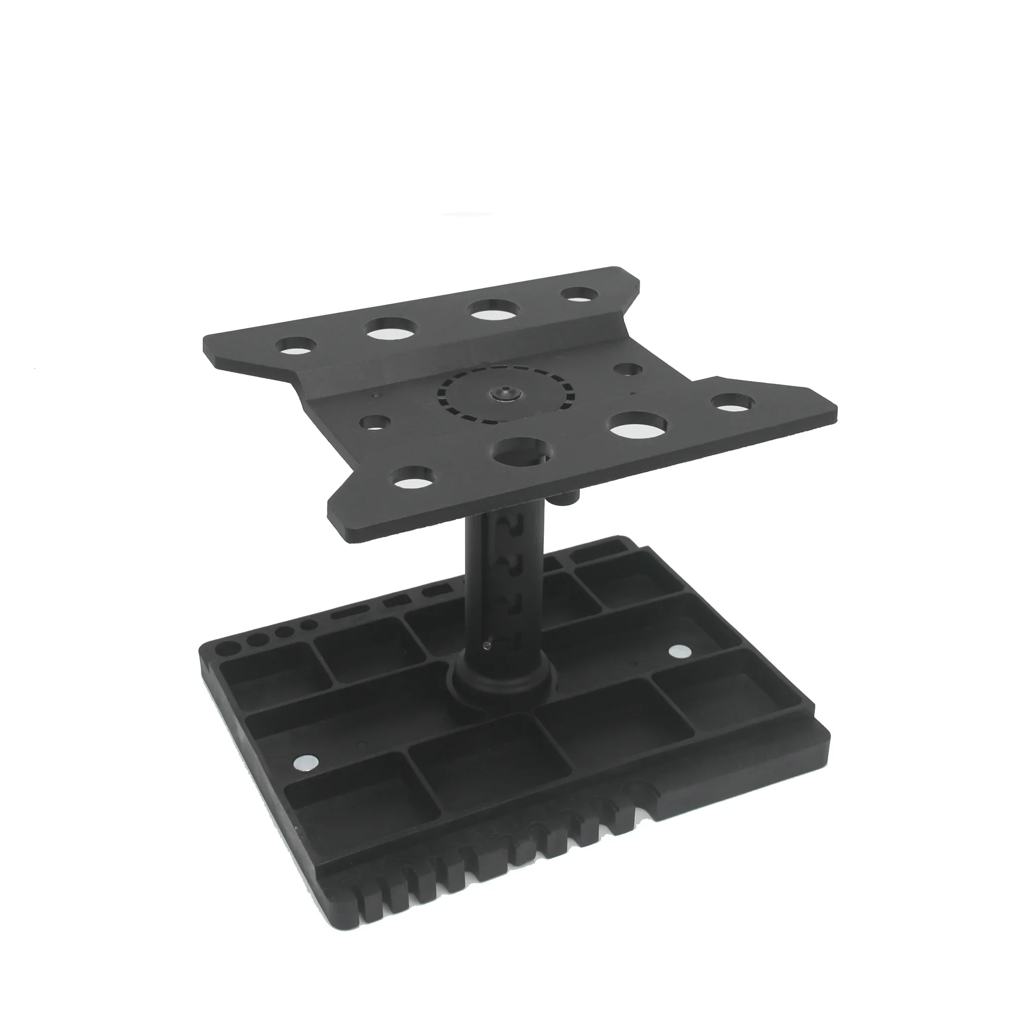 RC Car Multifunctional Work Stand Repair Platform Adjustable 360° Rotating with Protractor for RC Crawler Buggy Traxxas Axial
