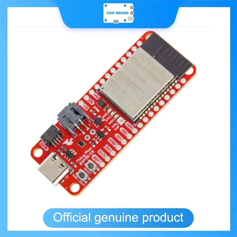 

SparkFun Thing Plus ESP32-C5 Board, Dual-Band WiFi 6, Feather-Compatible, LiPo Battery Support for IoT Projects