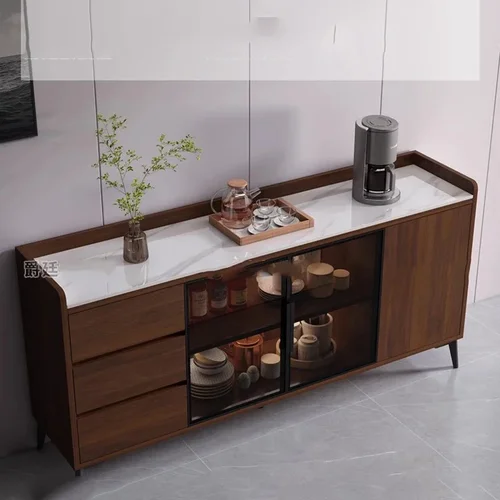 사이드 보드 가구 룸 뷔페 다이닝 풋 Vitrina 주방 모바일 스토리지 쇼케이스 세트, 거실 캐비닛 미니멀리스트 캐비닛 LT 