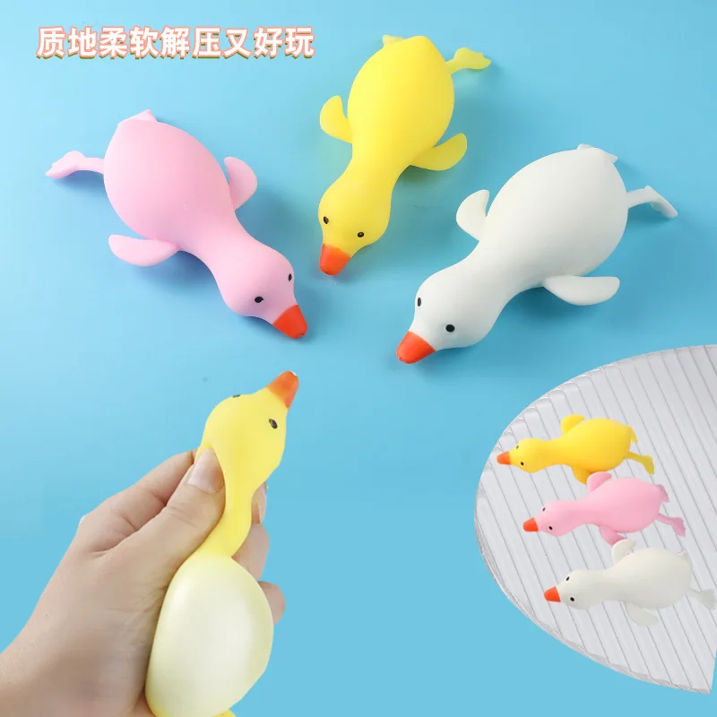 Kids Antistress Duck Squeeze Toys Goose Cute Kawaii Animals Vent Toys For Kids Adults Decompression Stretch Toys For Children