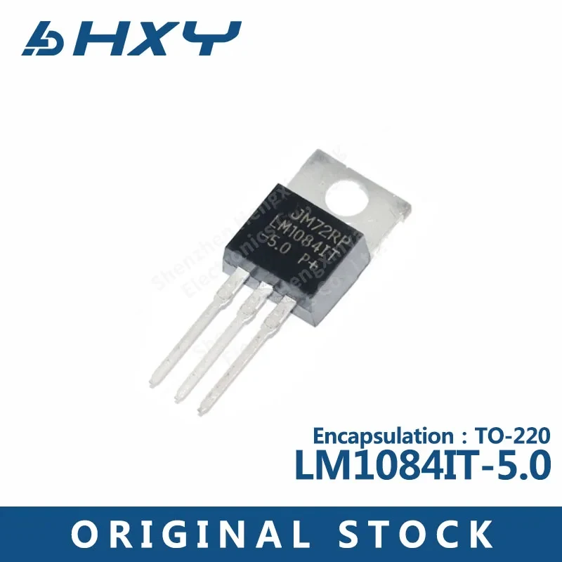 10PCS LM1084IT-5.0 In-line TO-220 5V switching regulator chip