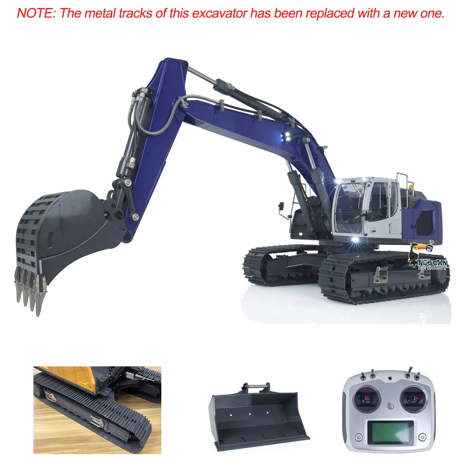 

1/14 XDRC 945 FS I6S Радиосистема Гидравлический экскаватор RC Электрический строительный автомобиль Мотор с дистанционным управлением Металлические игрушки TH20731