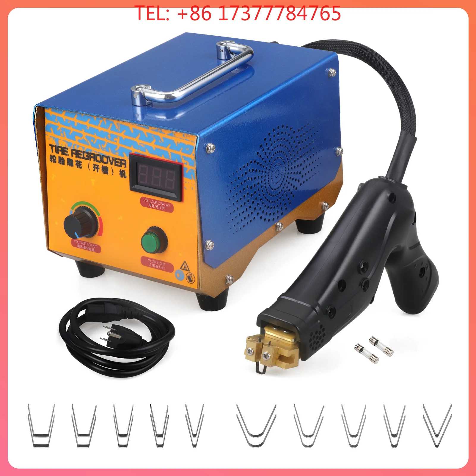Digital Tire Regroover Car Tire Rubber Tyres Regrooving Tool Blade Iron Tire Regroover