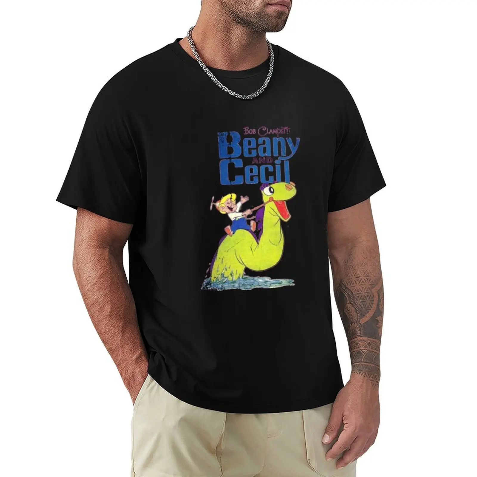 Beanie, Vintage, Distressed Beany and Cecil T-Shirt Independence Day Short Sleeve T-Shirt
