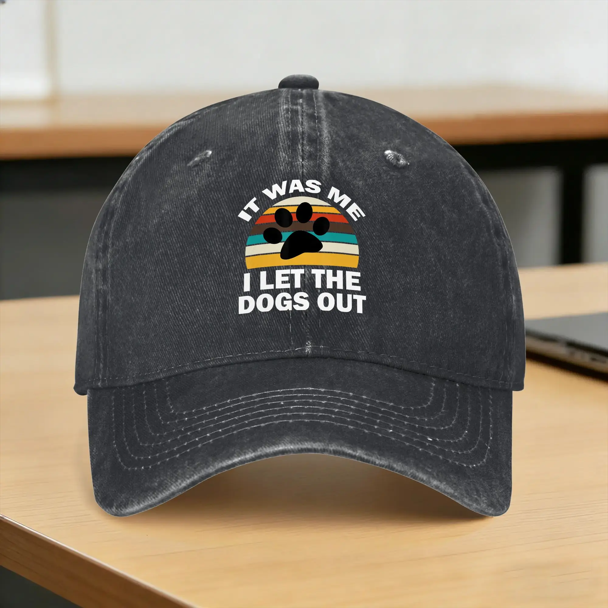 Summer It Was Me I Let The Dogs Out Funny Puppy Lover Baseball Cap Sun  Sun Visor Custom DIY Washed Hip Hop Hats Unisex-Teens