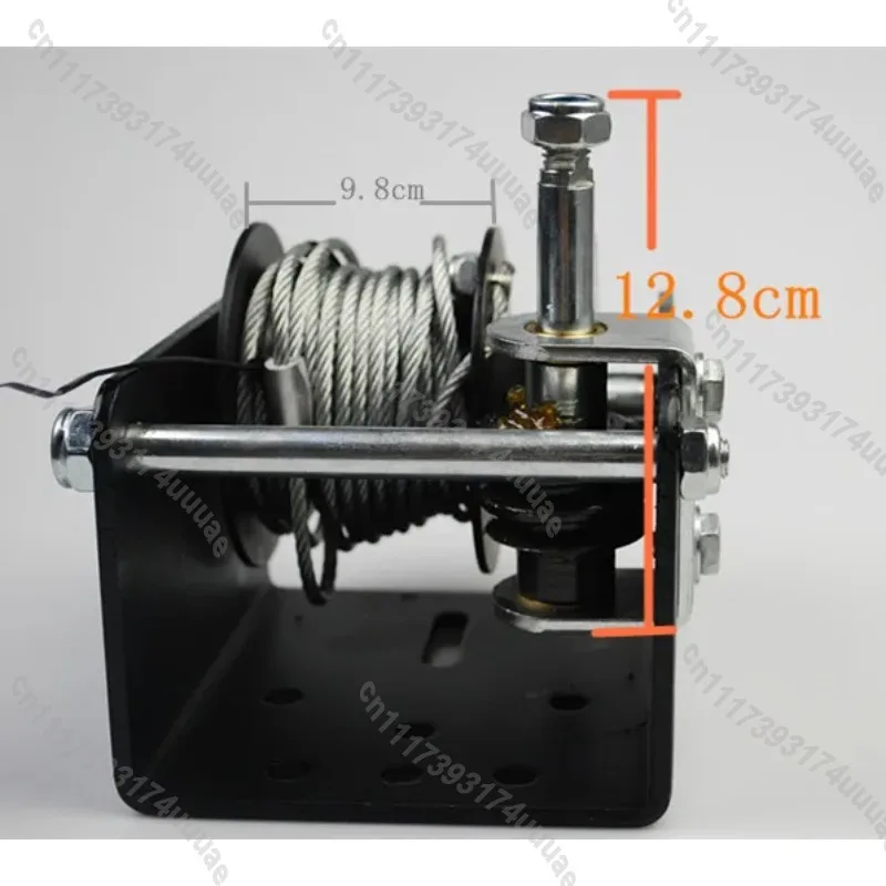 Manual Worm Gear Wire Rope Winch for Boat, Heavy Duty Hand Operated Winch