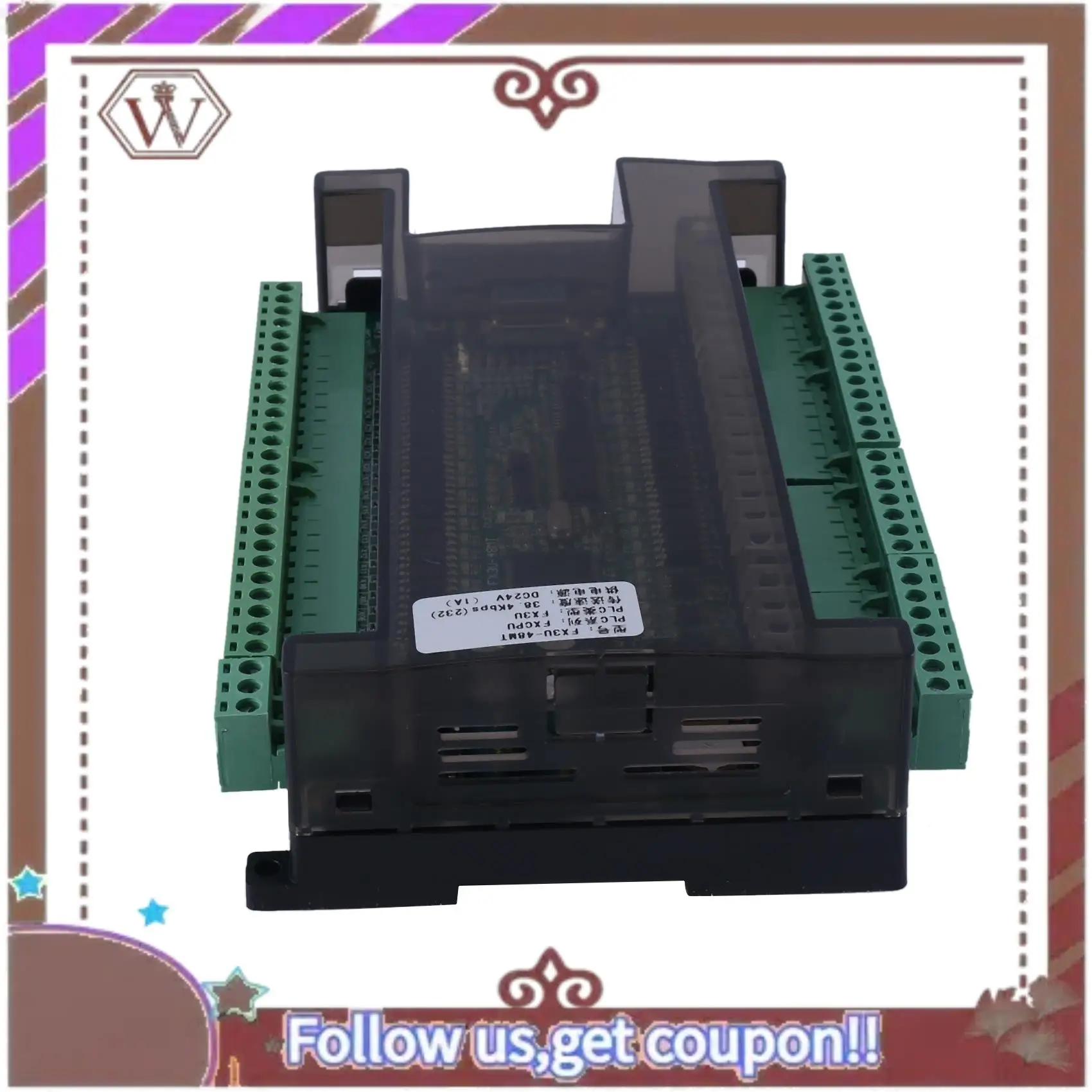 Latest LE3U FX3U 48MT RS485 RTC (Real Time Clock) 24 Input 24 Transistor Output 6 Analog Input 2 Analog Output Plc Controller Ki