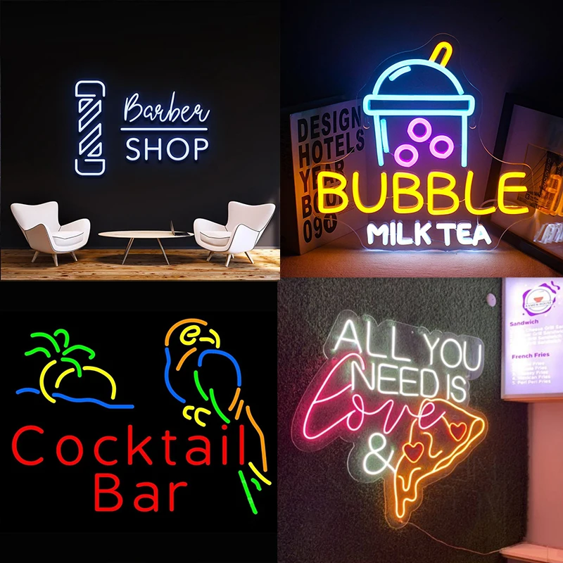 IWP New Design Custom Neon Sign Acrylic 12V LED Room Birthday Party Home Wedding Decor Shop Adverting From Sign Maker