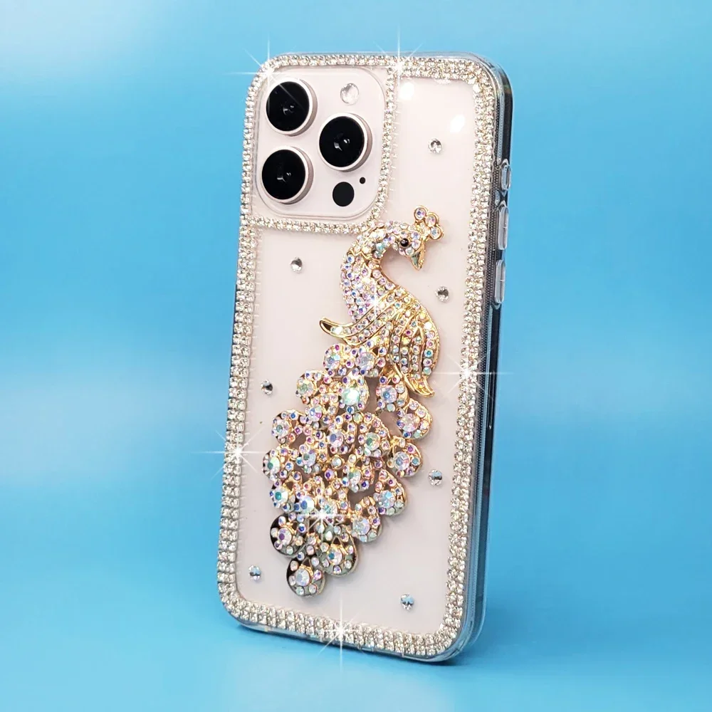 Rhinestone Cases for iPhone 15 Pro Max 14 13 Pro 12 11 Pro Max Xs Max XR 8 7 Plus SE 2020 2022 Case Diamond Phone Cover Sunjolly