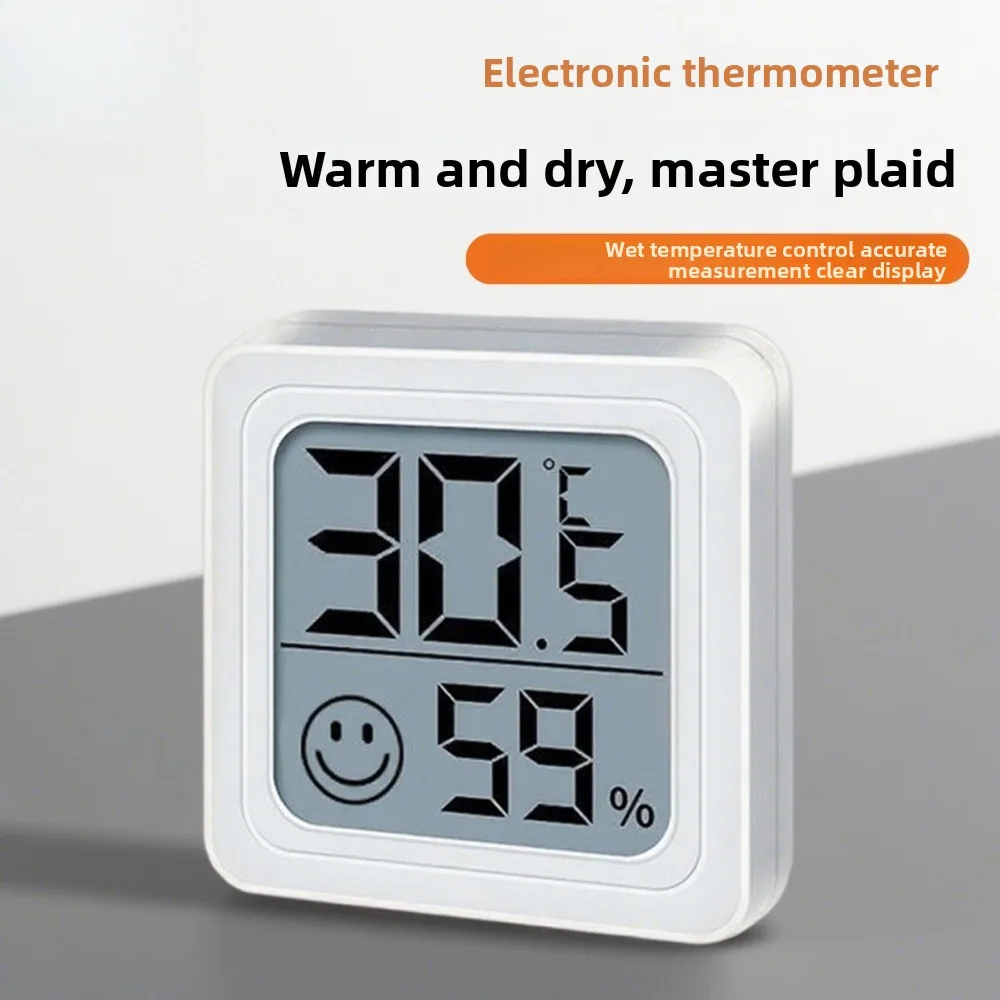 Household Temperature and Humidity Meter, Bedroom, Indoor Mini Portable Humidity Digital Electronic Temperature Detection Table