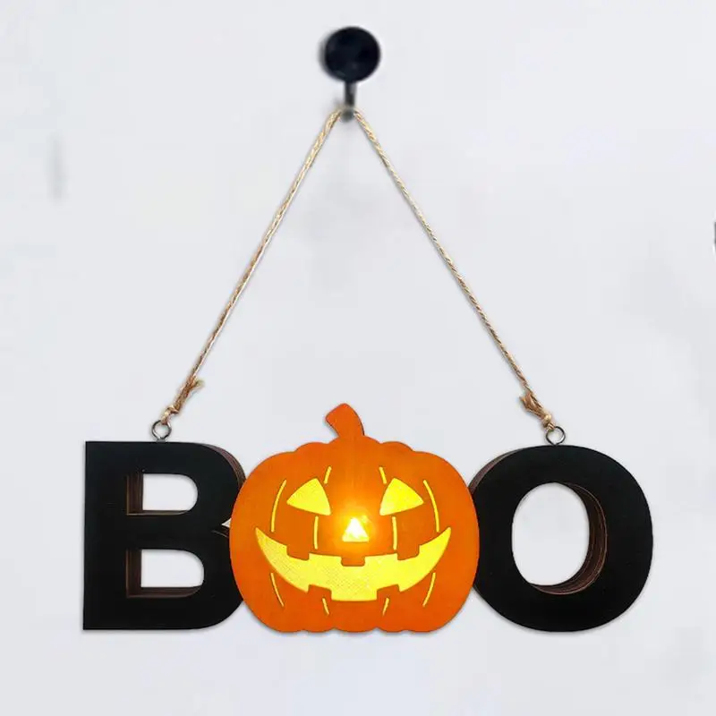 Led Boo Pumpkin Lighted Letters Light Up Sign For Home Kitchen Fireplace Tabletop Halloween Decorations Party Supplies