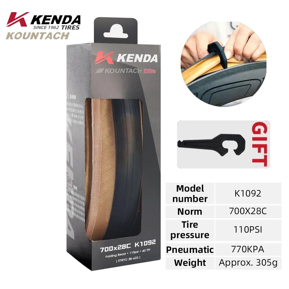 Kenda K1092 Neuer 700x25/28c Pannenschutz Urltra-Licht Fahrrad Gummi Faltreifen Rennrad Pannensichere Reifen – Detail 10