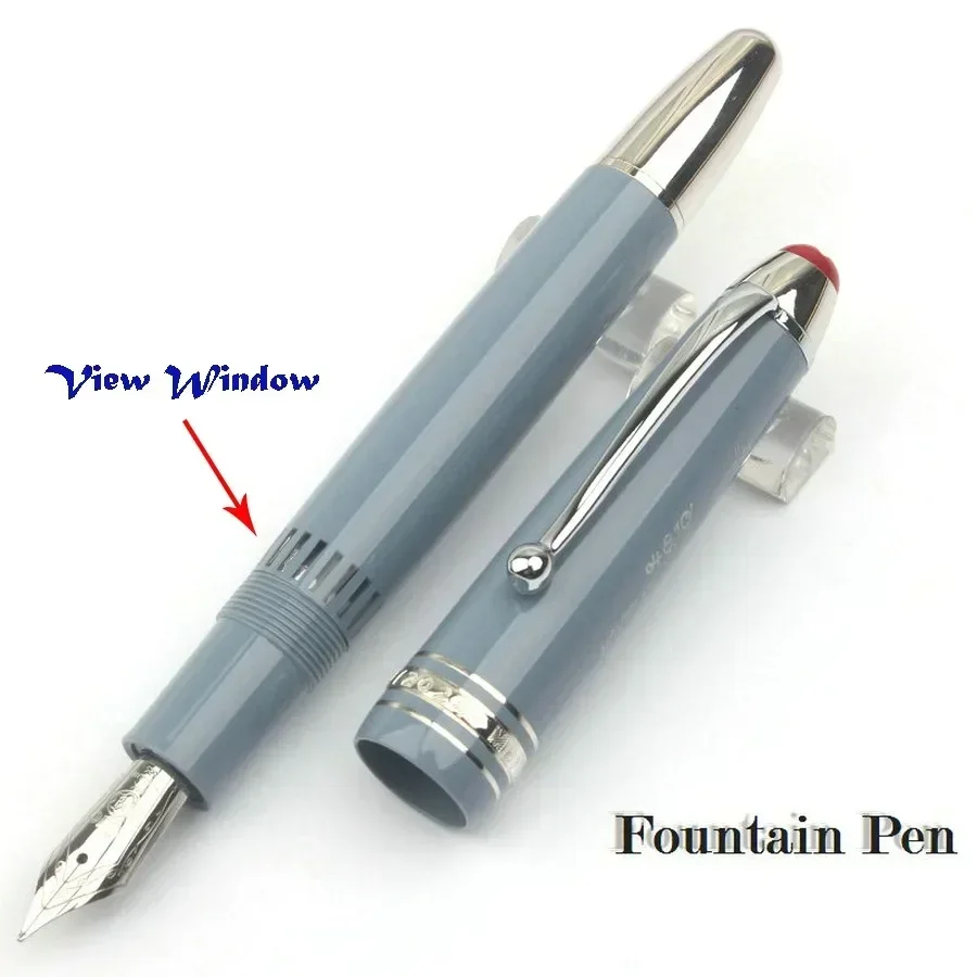 مجموعة خاصة كلاسيكية عالية الجودة MB الأصل المكبس ملء قلم حبر أخضر أسود أحمر أزرق الراتنج مكتب الكتابة 1924/2025