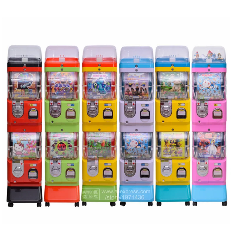 45mm-75mm Big Capsule Toy Gachapon Machine Gacha Ball Gift Candy Dispenser Children Coin Operated Games Gashapon Vending Machine