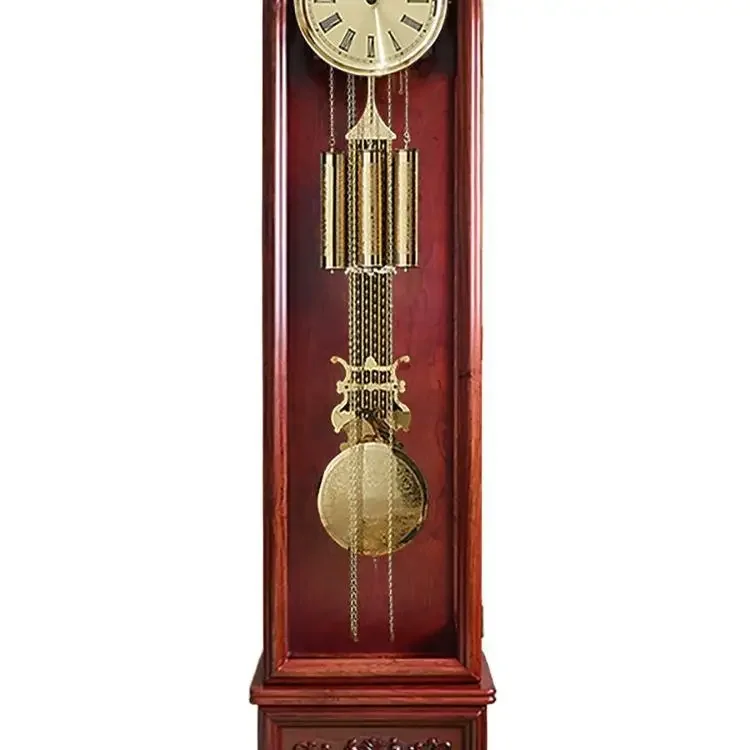 New Chinese-style European-style large desk clock, retro Polaris vertical German Helmler floor, living room home large pendulum