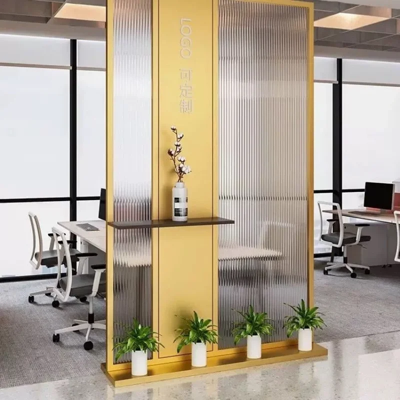 Custom. [Multiple Colors] Office Entrance Partition Company Wall Restaurant Ding Room Hotel Hall Iron Screen Backgrou