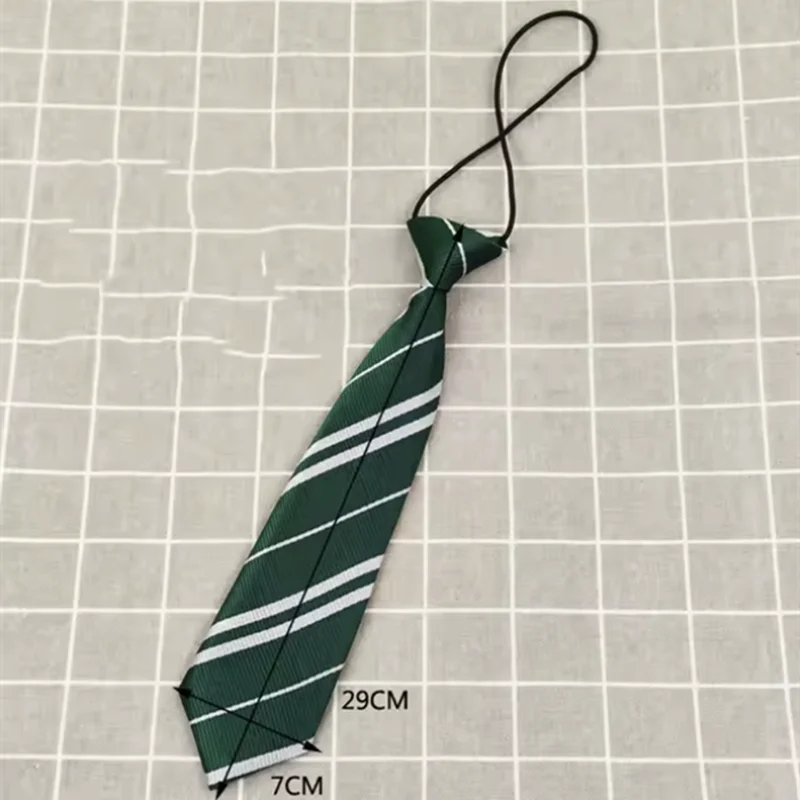 Halloween Movie Wizarding Academy Boys Girls Harris Stripe Tie Cosplay Magic School Costume Accessories  Necktie Prop Party image 5