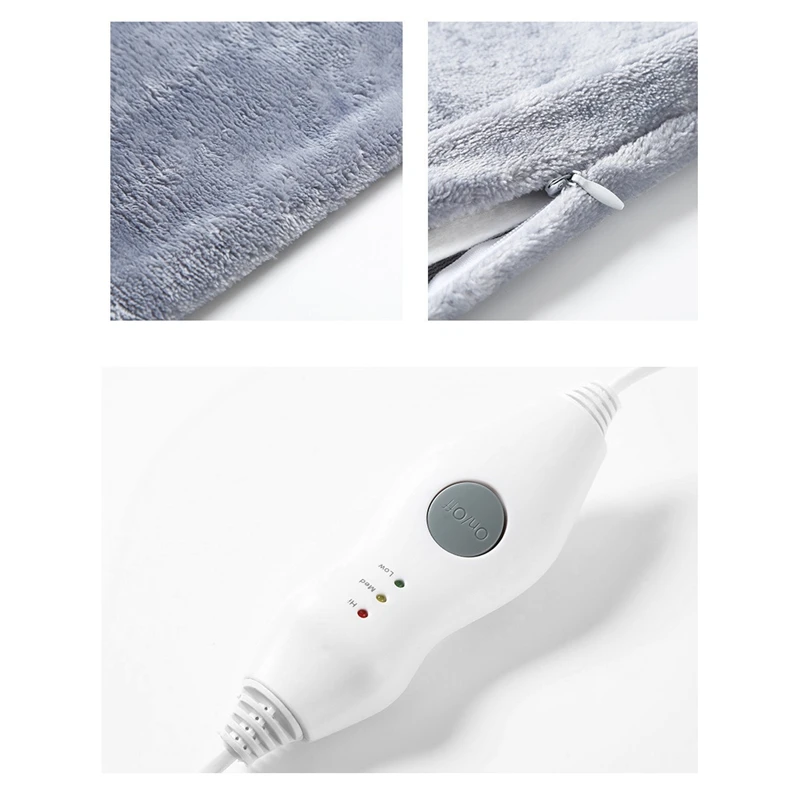 بطانية تدفئة كهربائية متينة ، بطانية ناعمة ، توفير الطاقة ، توفير الطاقة ، 3 تروس تحكم ثابت في درجة الحرارة ، مقبس المملكة المتحدة ، مريح