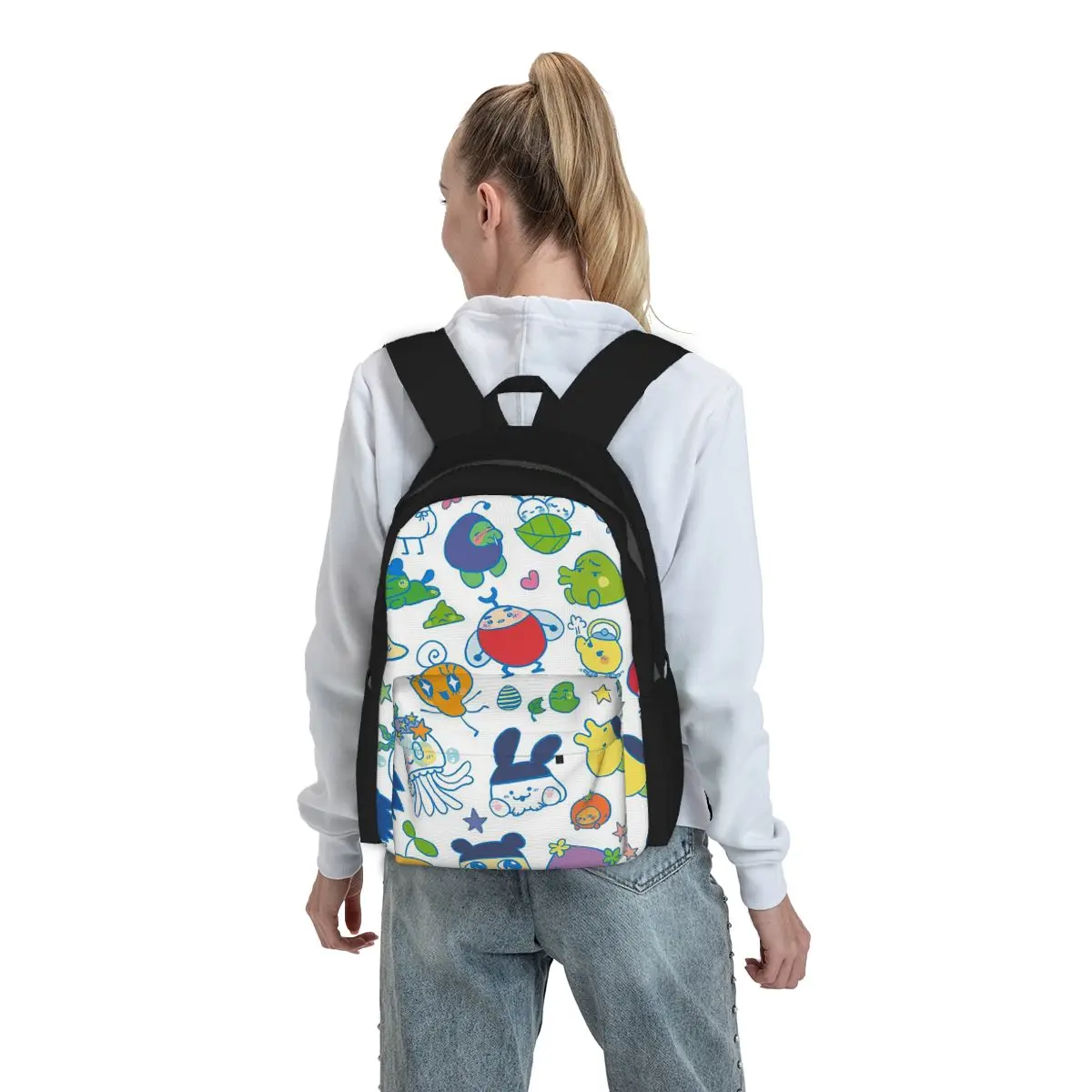 Tamagotchi Friends Backpack Boys Girls BookBag Kids School Bag Laptop Shoulder Bags for Men Women