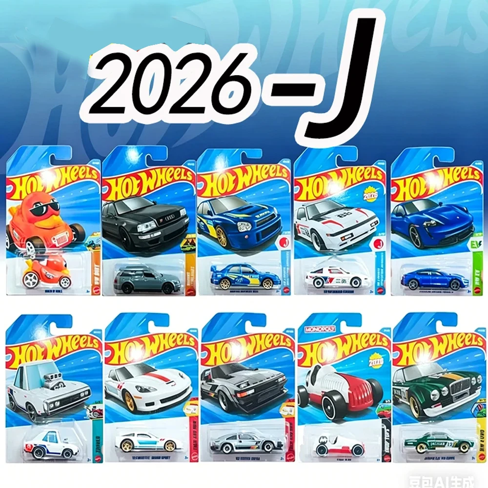 2026J Hot Wheels Coches a Escala 1/64 de Metal Fundido a Presión, Colección de Modelos Corvette, Porsche, Audi, Subaru, Chevy, Regalo de Cumpleaños, Juguetes