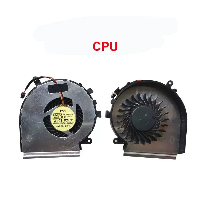 New Laptop Cooler CPU GPU Cooling Fan For MSI E62 GE72 GP62 PE60 PE70 MS-16J3/J2/J5 gl72 1795 GL62