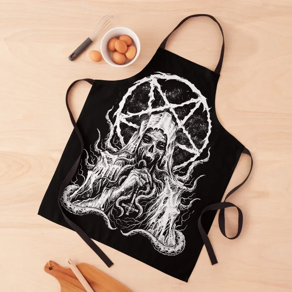 Dark Occultist Apron Men gift Chef Accessories Home Cleaning Nursing Apron