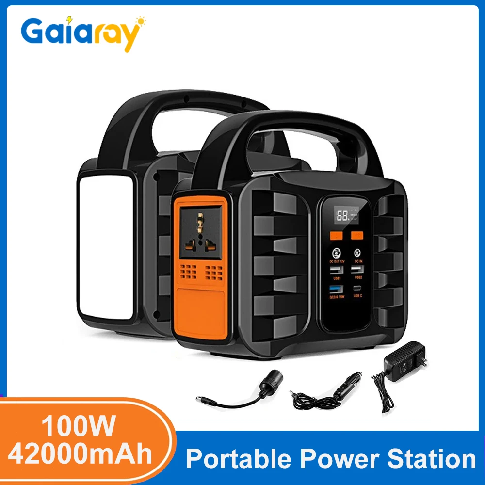 Gaiaray 100W 42000mAh Portable Power Station 220V Solar Generator